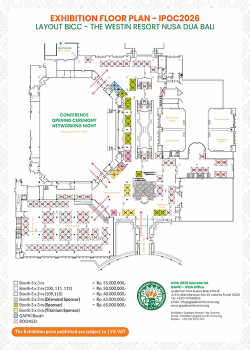 Exhibition Floor Plan IPOC 2026